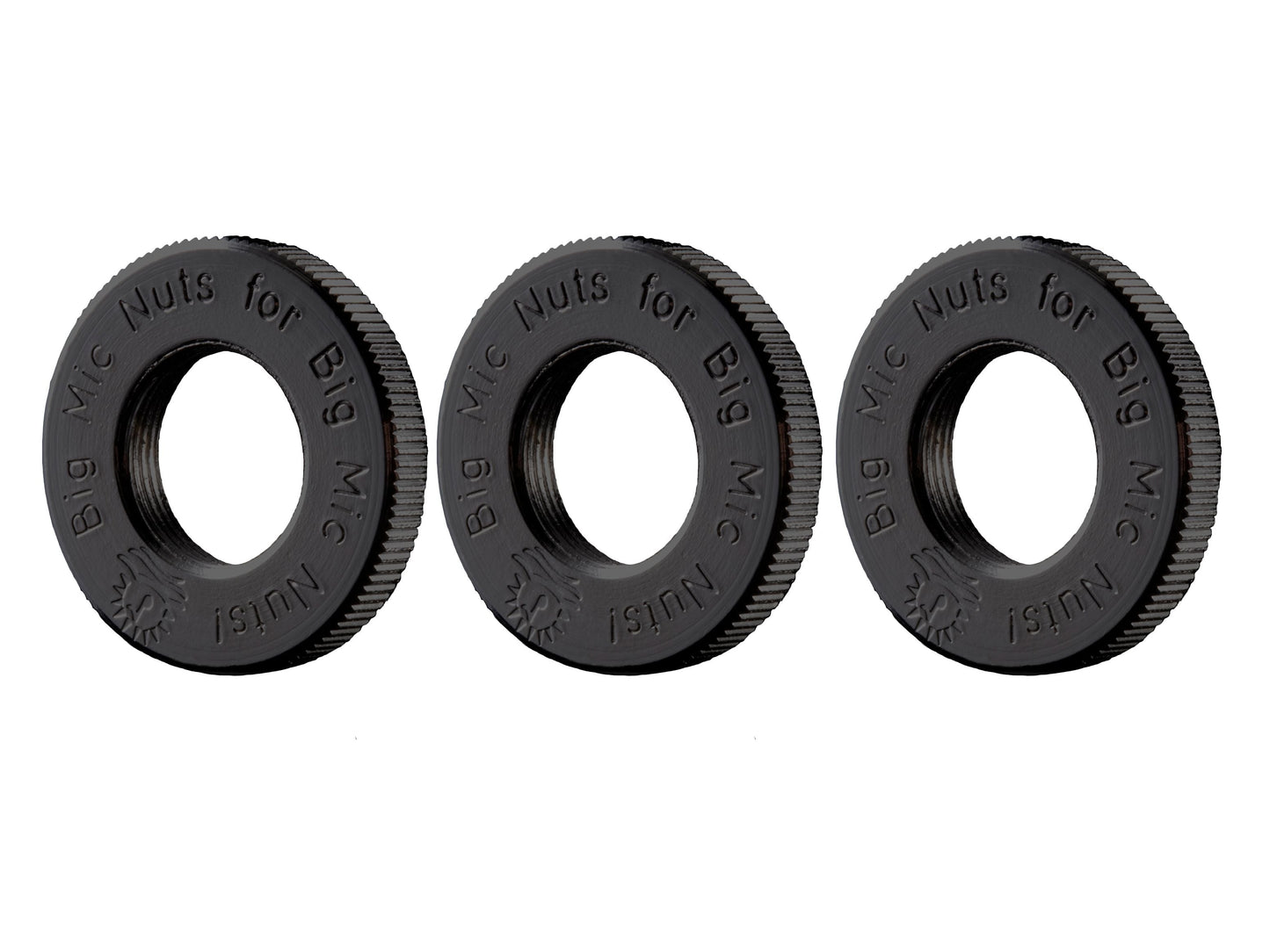Jam Nut 3 Pack Black