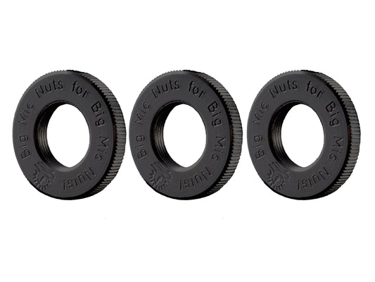 Jam Nut 3 Pack Black