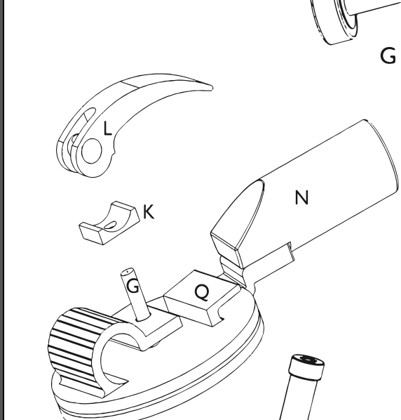 L - replacement small handle
