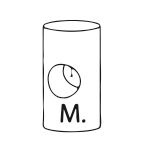 M - replacement pivot pin (black)